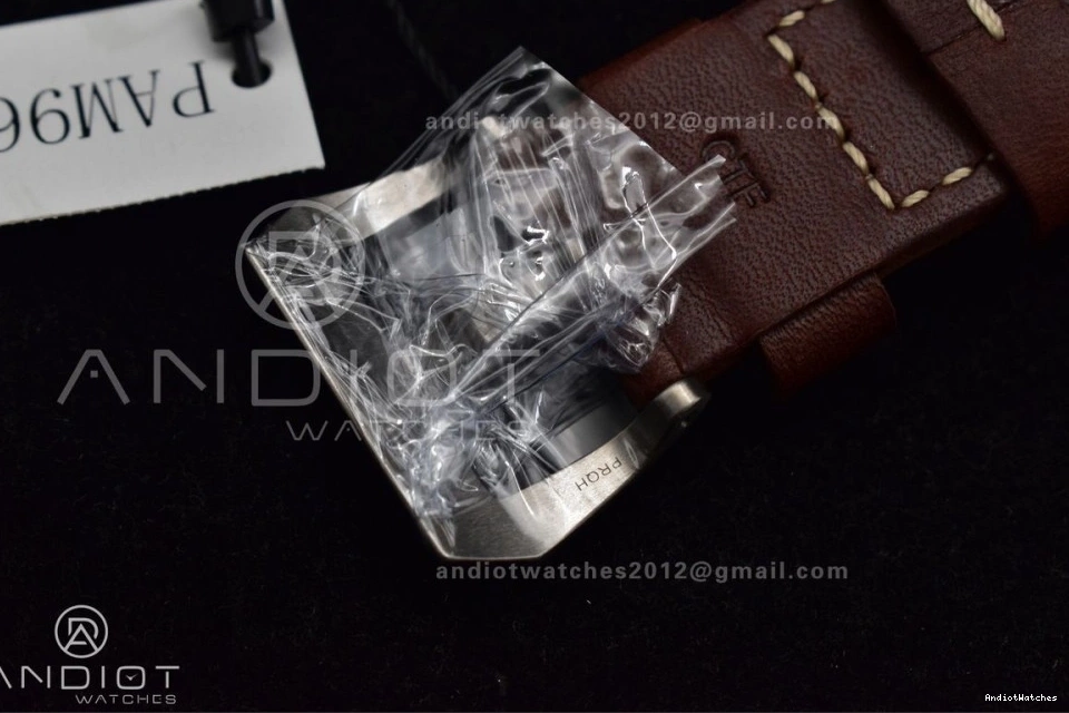 on Calfskin Edition Clone Brown PAM968 SunProtective Best Strap 1:1 Bronzo Brown VSF Dial Bezel and Ceramic 995 P.9010 V 0219